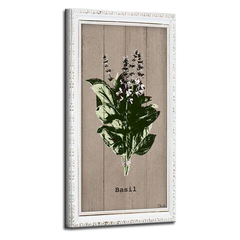 The Gray Barn Botanical 'Basil' Wrapped Canvas Kitchen Wall Art