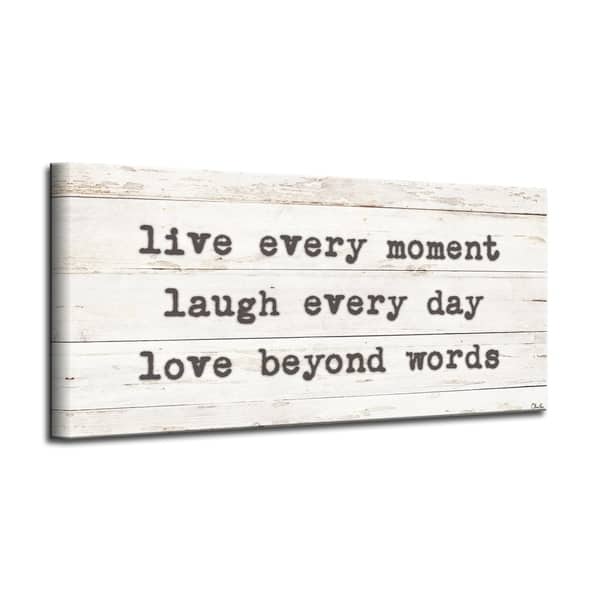 slide 2 of 12, The Gray Barn 'Words to Live by' Wrapped Canvas Harvest Wall Art