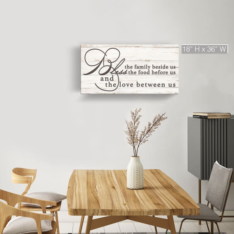 The Gray Barn 'Blessing' Wrapped Canvas Kitchen Wall Art - 36" W X 18" H