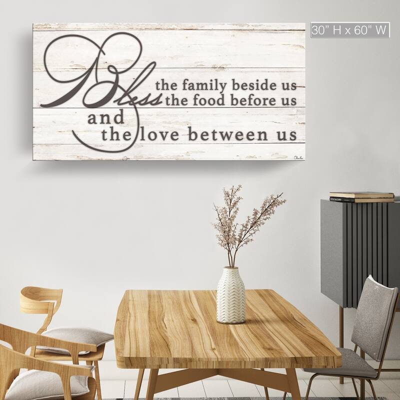 The Gray Barn 'Blessing' Wrapped Canvas Kitchen Wall Art - Overall 60" W x 30" H