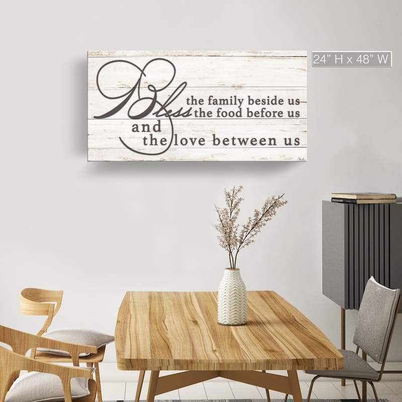 The Gray Barn 'Blessing' Wrapped Canvas Kitchen Wall Art - 48" W x 24" H