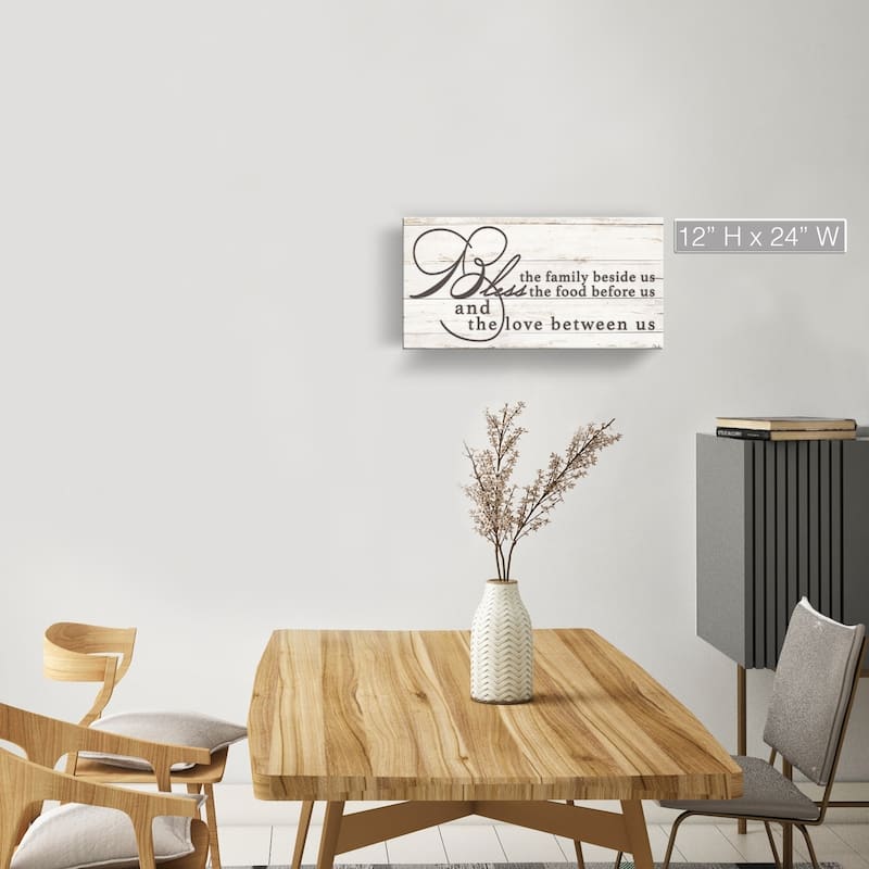 The Gray Barn 'Blessing' Wrapped Canvas Kitchen Wall Art - 24" W x 12" H