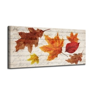 Olivia Rose 'Fall Leaves' Wrapped Canvas Harvest Wall Art