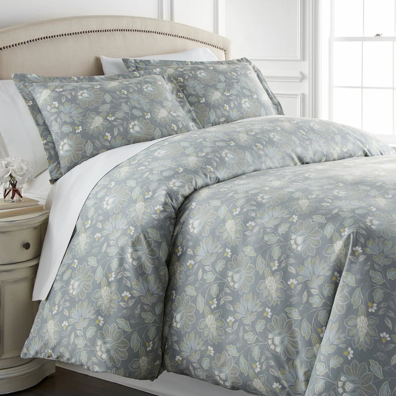 Vilano Premium Ultra-Soft Infinite Blossom Printed Duvet Cover and Sham Set