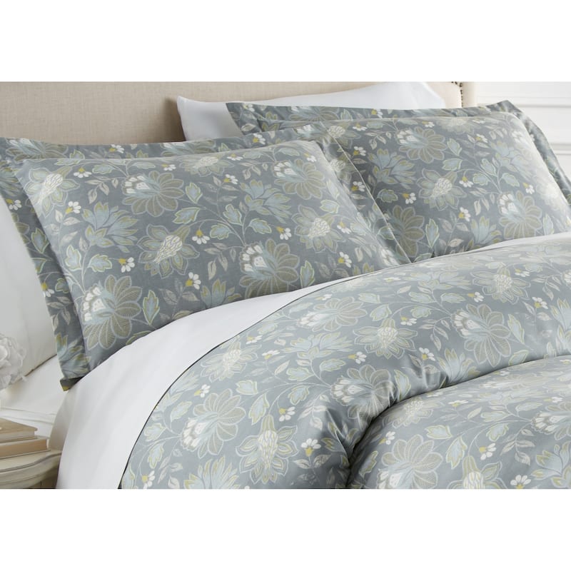 Vilano Premium Ultra-Soft Infinite Blossom Printed Duvet Cover and Sham Set