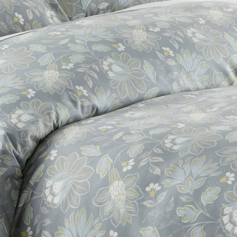 Vilano Premium Ultra-Soft Infinite Blossom Printed Duvet Cover and Sham Set