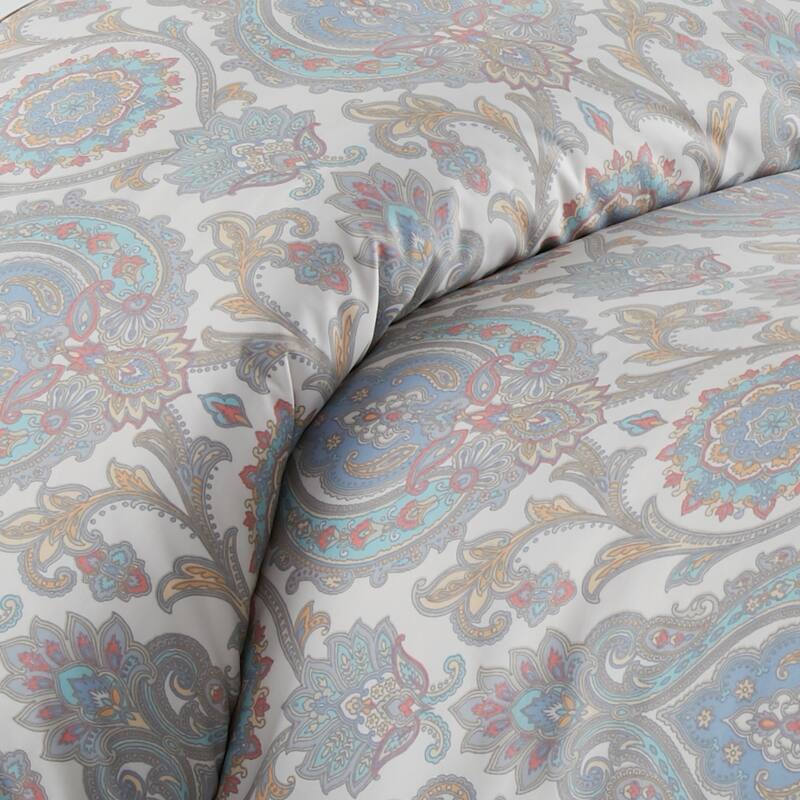 Vilano Premium Ultra-Soft Boho Paisley Duvet Cover and Sham Set