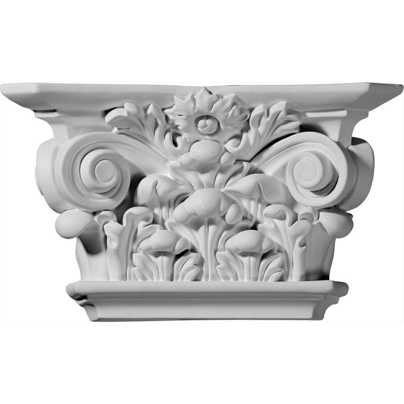 10 1/2"W x 6 1/8"H x 3"D Acanthus Leaf Capital