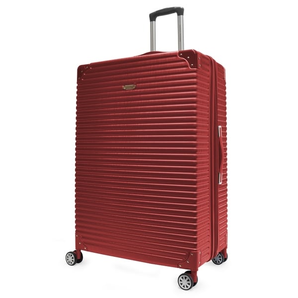 red hard case luggage