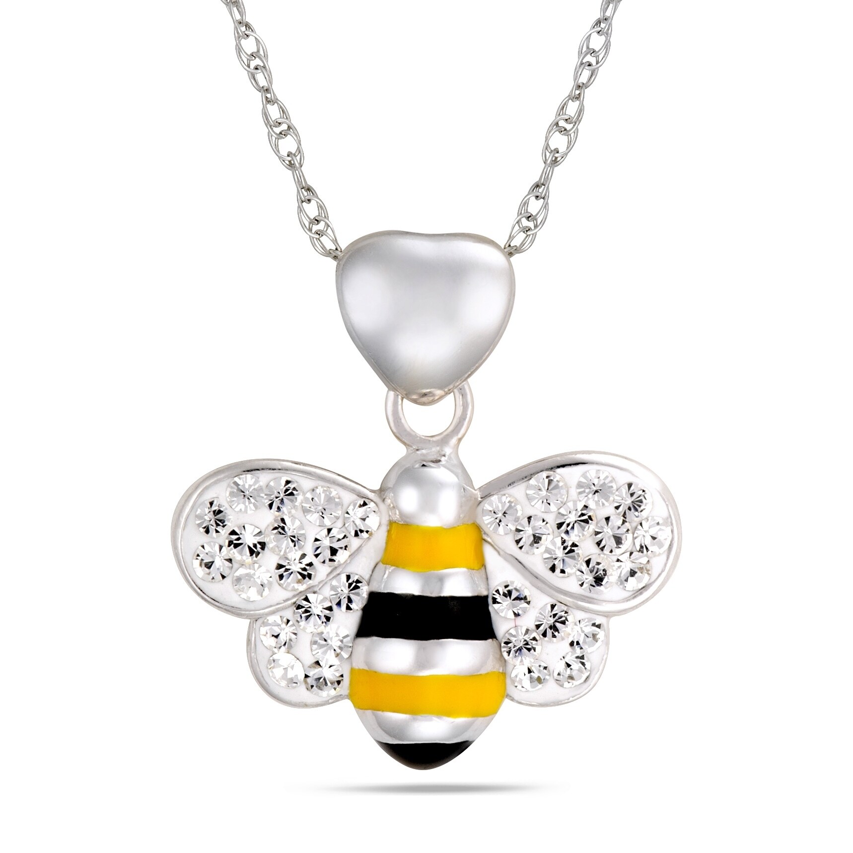 Great Gift Wildlife Silver Tone 18/" Bumble Bee Necklace