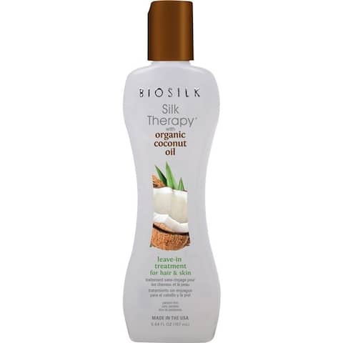 Biosilk Silk Therapy Organic Coconut Oil Leave-in Treatment For Hair & Skin 5.64 oz