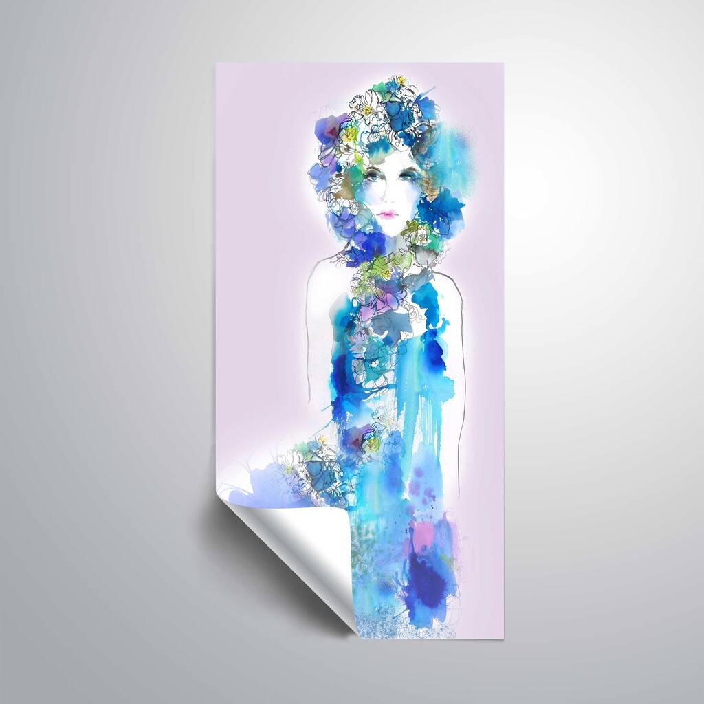 Artwall Anemone Removable Wall Sticker - Blue