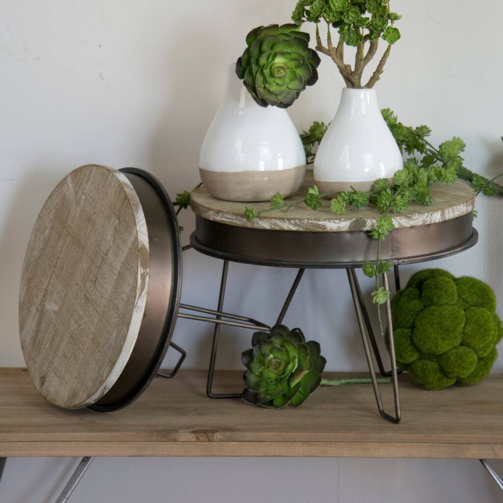 Wooden metal risers (Set/2) - Overstock - 28662517