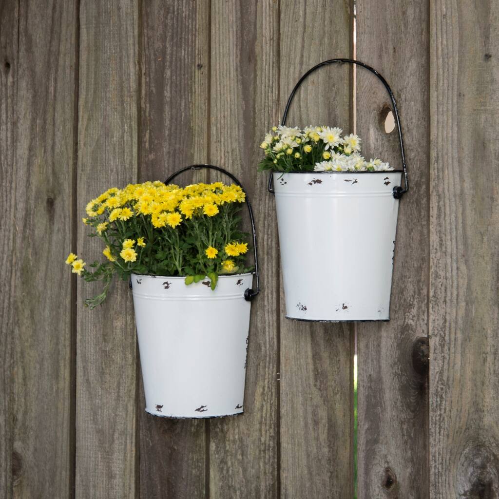 Metal half buckets (Set/2)