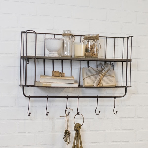 Shop Metal Wall Shelf On Sale Free Shipping Today Overstock   Metal Wall Shelf 652525f2 806f 4817 Ab6e E525a48e8cf3 600 