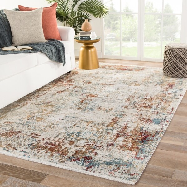 Shop Osiris Abstract Multicolor Ivory Area Rug On Sale