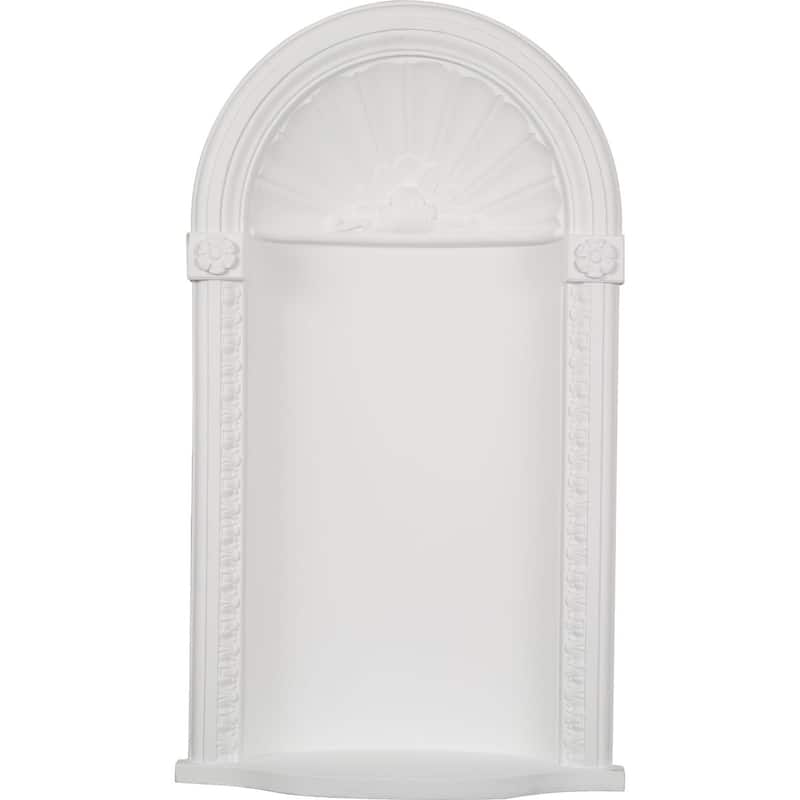 16 3/4"W x 18"OW x 31 1/4"H x 6 1/4"D Medway Niche (RO: 14 1/4"W x 30"H x 4"D)