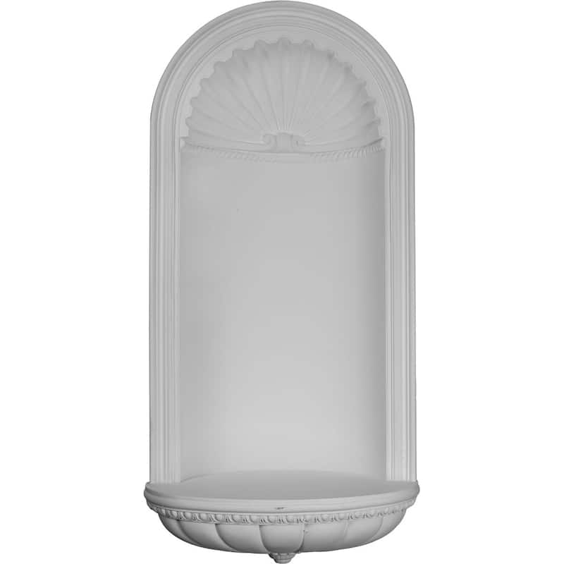24 3/8"W x 49 3/4"H x 16 1/8"D Claremont Wall Niche (RO: 18 7/8"W x 41 1/8"H x 7"D)