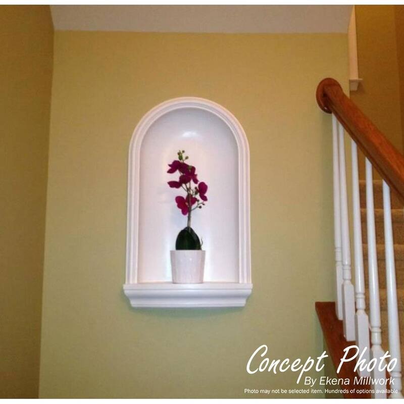 21 3/4"W x 39 3/8"H x 9 3/4"D Adonis Wall Niche (RO: 16 3/4"W x 31 1/8"H x 3 7/8"D)