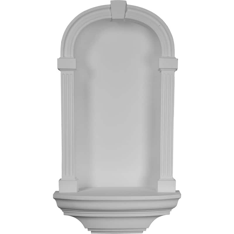 21 3/4"W x 39 3/8"H x 9 3/4"D Adonis Wall Niche (RO: 16 3/4"W x 31 1/8"H x 3 7/8"D)