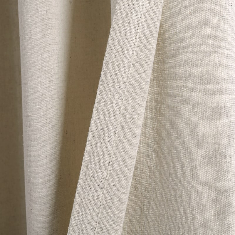 Porch & Den Chateau Lush Decor Linen Lace Window Curtain Panel Pair
