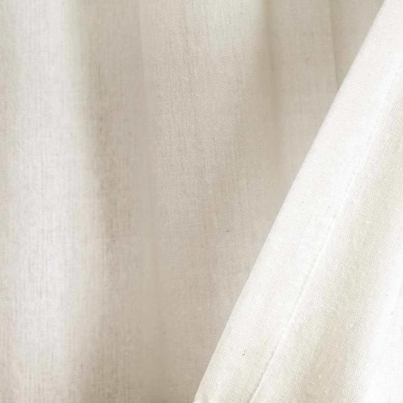Porch & Den Chateau Lush Decor Linen Lace Window Curtain Valance - 52"w x 18"l - 52"w x 18"l