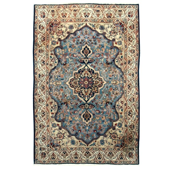 Vintage Oriental, Handknotted Wool Rug - 5' x 8'/4'11'' x 7'8''