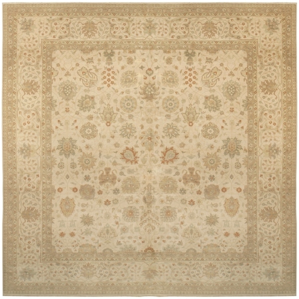 Handknotted Wool Tabriz Rug - 14' x 14'/14'1'' x 14'3''