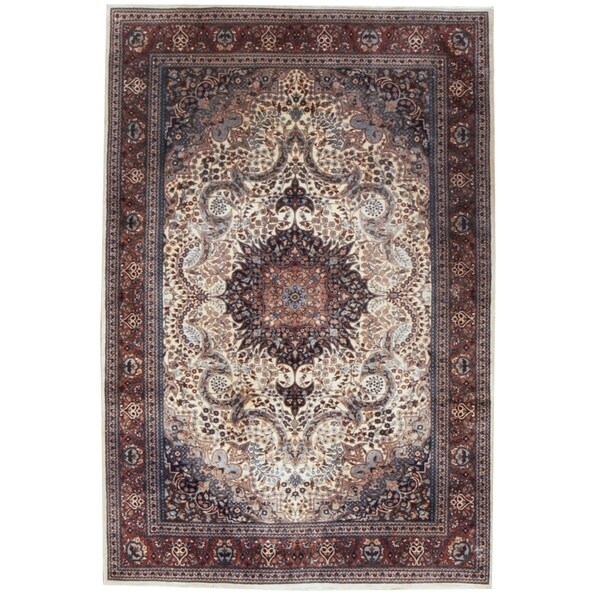Vintage Oriental, Handknotted Wool Rug - 4'7'' x 7'4''/5' x 7'