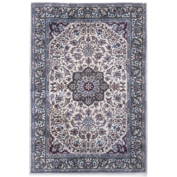 Vintage Oriental, Handknotted Wool Rug - 4' x 5'11''/4' x 6'