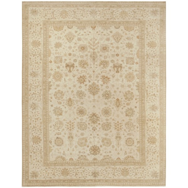 Handknotted Wool Tabriz Rug - 8'11'' x 11'5''/9' x 12'