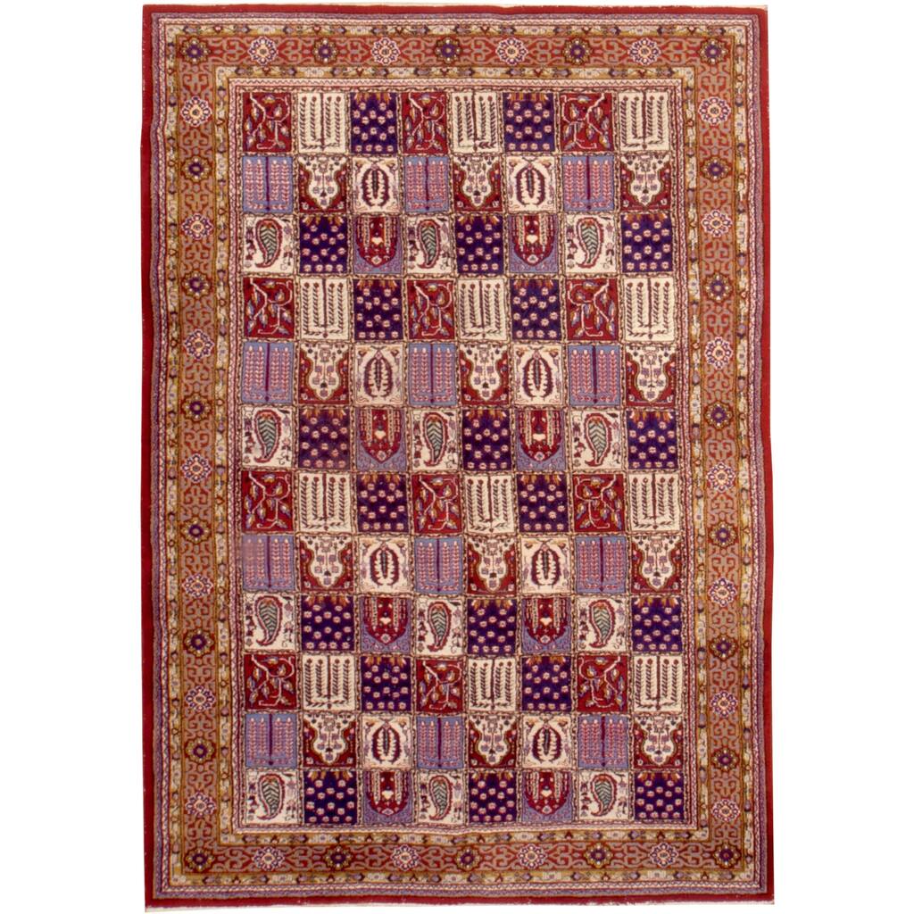 Vintage Oriental, Handknotted Wool Rug - 6'11'' x 9'8''/7' x 10'