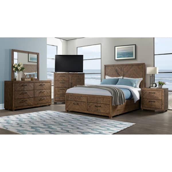 Shop Carbon Loft Curtin Solid Wood Panel Bed With Storage Free