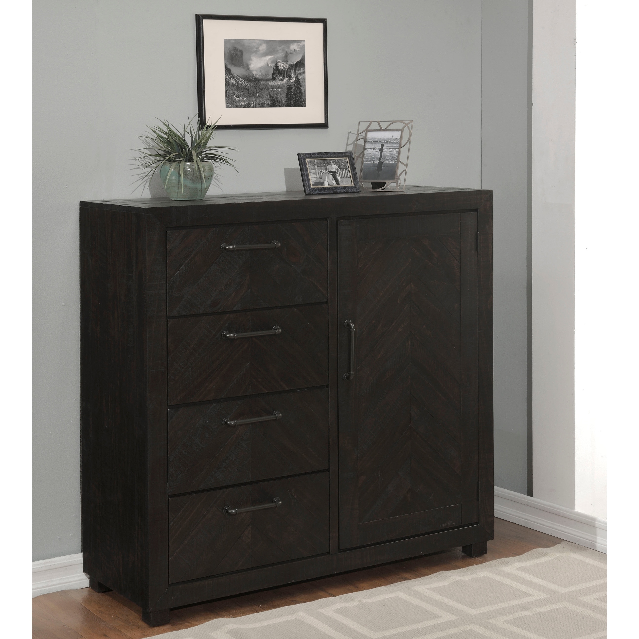 Shop Carbon Loft Curtin Black Stain Media Chest Free Shipping