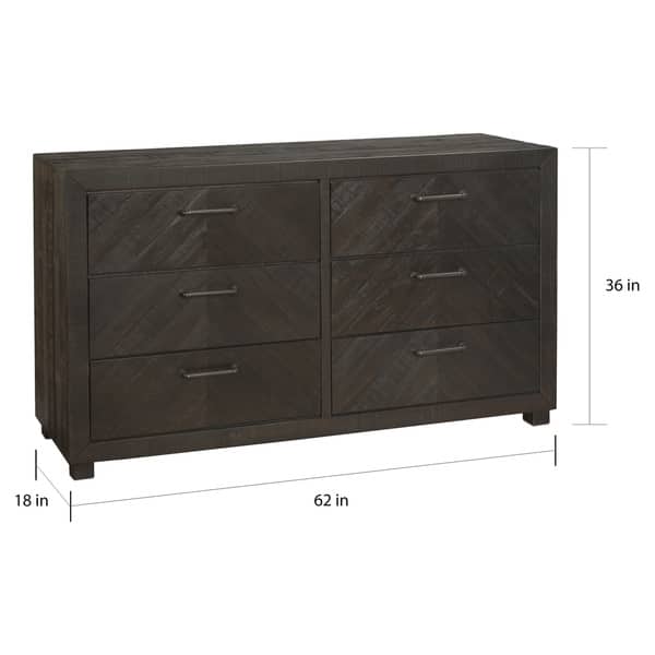 Shop Carbon Loft Curtin 6 Drawer Black Stain Dresser Overstock