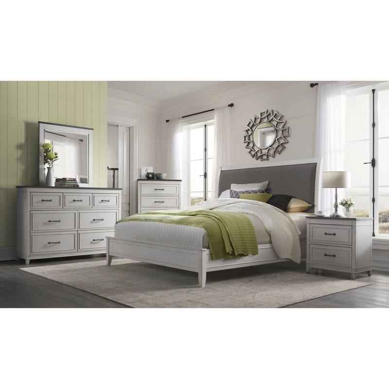 The Gray Barn Happy Horse White and Grey 7-drawer Dresser