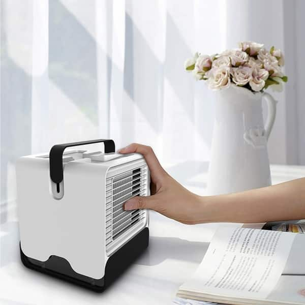 Shop Portable Mini Usb Air Conditioner Desk Fan Cooling Humidifier