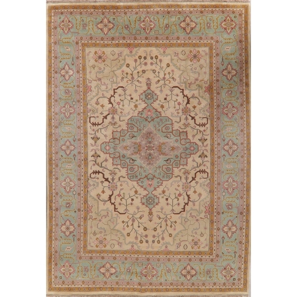 Heriz Oriental Traditional Hand Knotted Wool Indian Area Rug - 13'9" x 9'9"