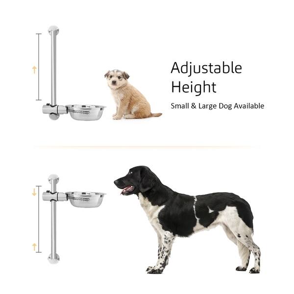 Shop 2 Raised Pet Feeders Adjustable Pet Bowls Hanging Stainless