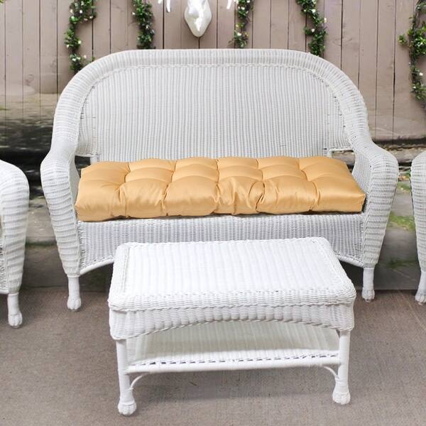 Shop Yellow Sheen Bench Cushion By Havenside Home On Sale