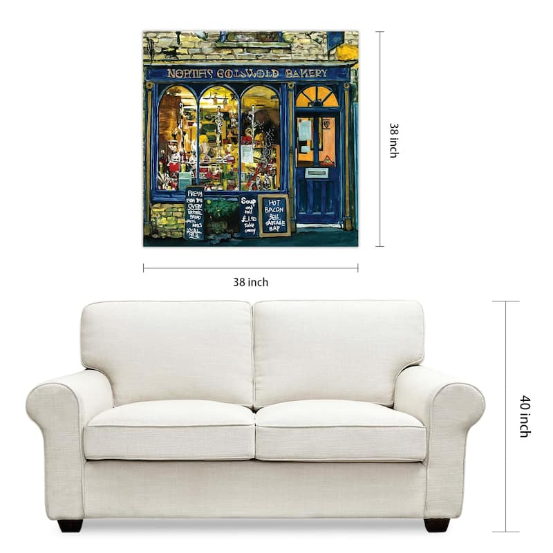 "Spot I & IV" Glass Wall Art Printed on Frameless Free Floating Tempered Glass Panel - Multi-Color