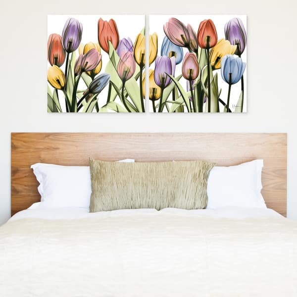 Shop Tulip Scape X Ray I Ii Glass Panel Graphic Wall Art