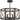 Quoizel Baron Marcado Black 6-light Semi-Flush Mount