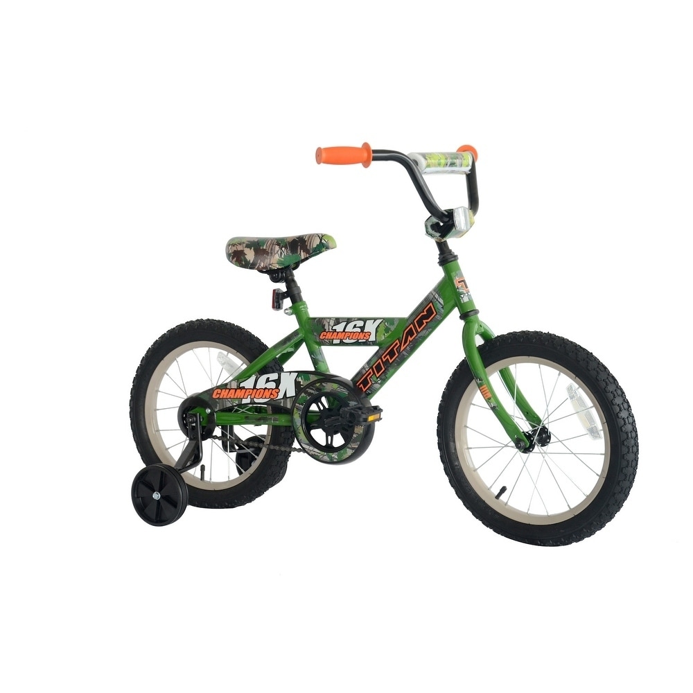 Mam kraam streep TITAN Champions 16-Inch Boys BMX Bike with Training Wheels, Camo -  Overstock - 28668545