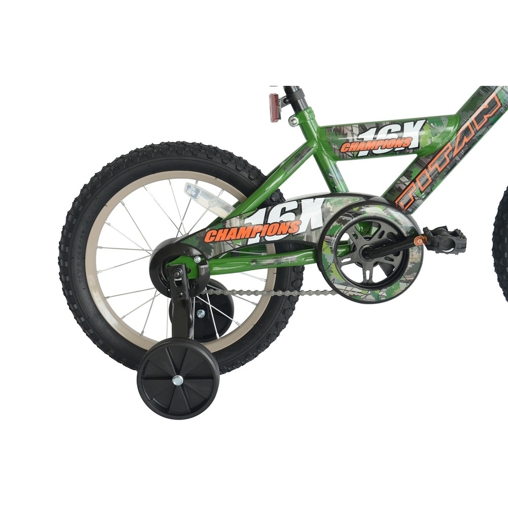 TITAN Champions 16 Inch Boys BMX Bike with Training Wheels Camo