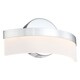 preview thumbnail 4 of 2, Bow 1-light Chrome LED Wall Sconce