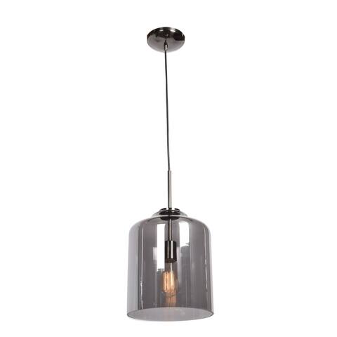 Simplicite 1-light Black Chrome Wide Cylinder Pendant
