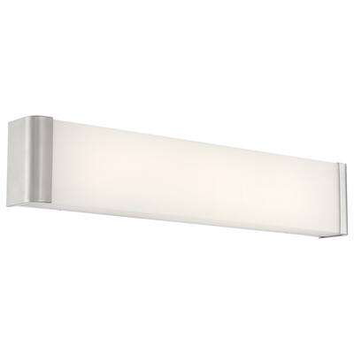 Origin 25-inch Brushed Steel LED Vanity