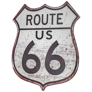 Rustic Look Route 66 Novelty Metal Arrow Sign 17" x 5" Wall Decor 