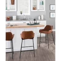 Daniella Industrial Counter Stool (Set of 2) - N/A
